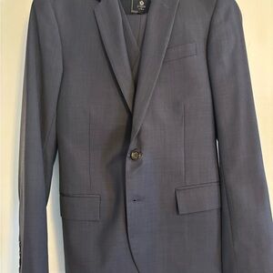 J. Crew Factory Navy Blue Wool Thompson 3pc Suit
